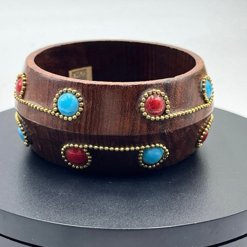 Two’s company made in India Wood Bangle